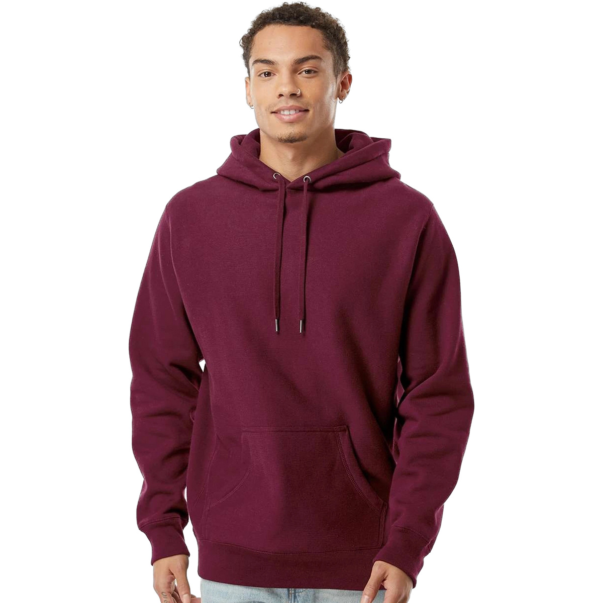 Independent Trading Co. Legend Hoodie in Maroon — custom branded by Motive