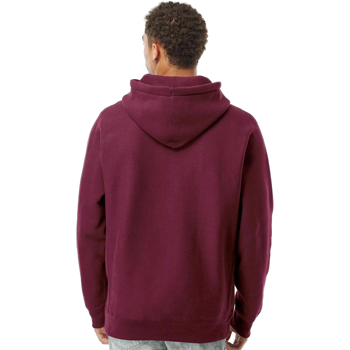 Independent Trading Co. Legend Hoodie in Maroon — custom branded by Motive