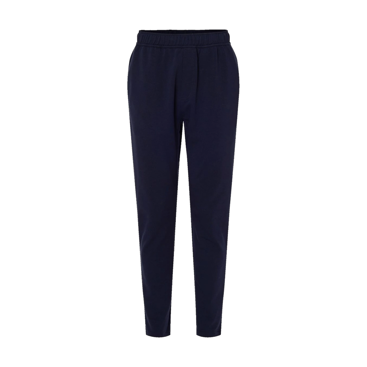 Independent Trading Co. Perform Fleece Pants in Classic Navy — custom branded by Motive
