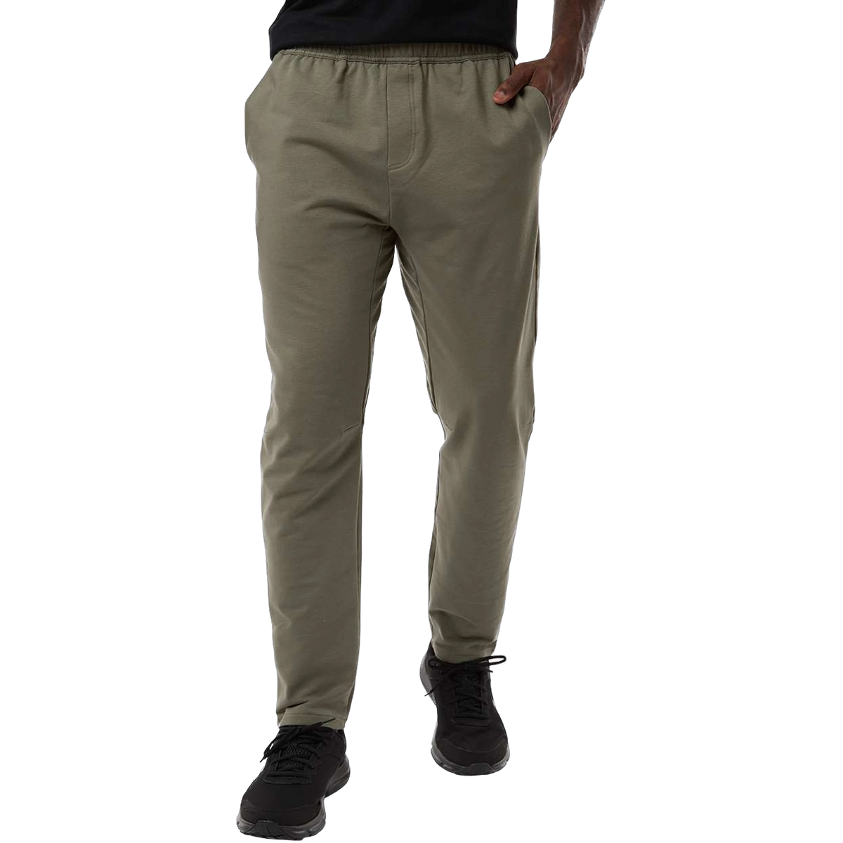 Independent Trading Co. Perform Fleece Pants in Pine — custom branded by Motive