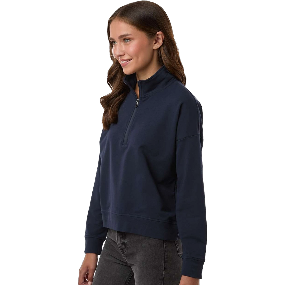 Independent Trading Co. Women's Perform Quarter-Zip in Classic Navy