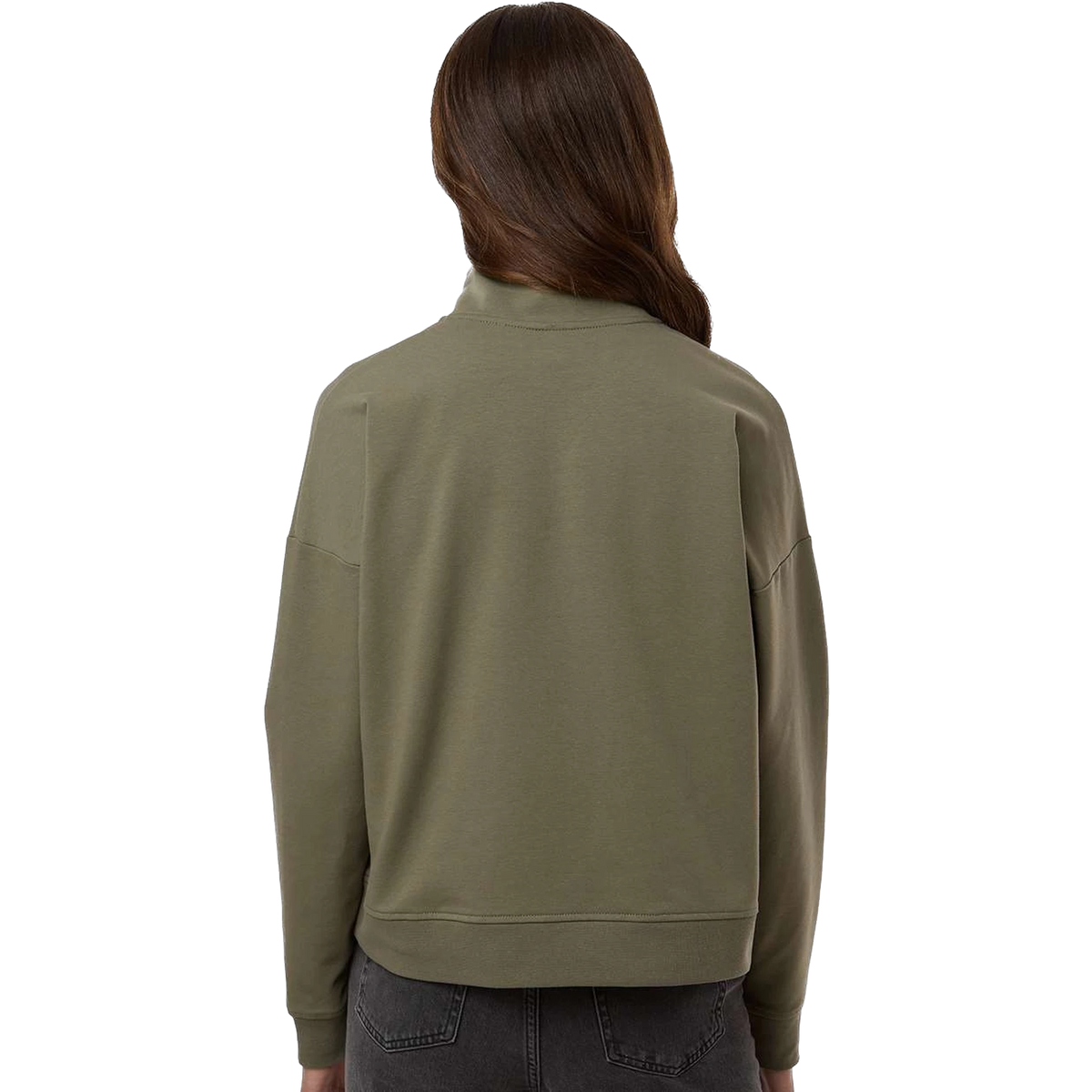 Independent Trading Co. Women's Perform Quarter-Zip in Pine — custom branded by Motive