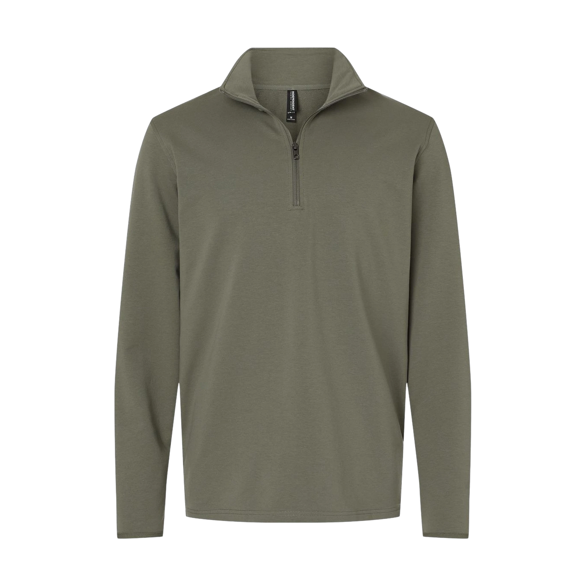 Independent Trading Co. Perform Quarter-Zip in Pine — custom branded by Motive