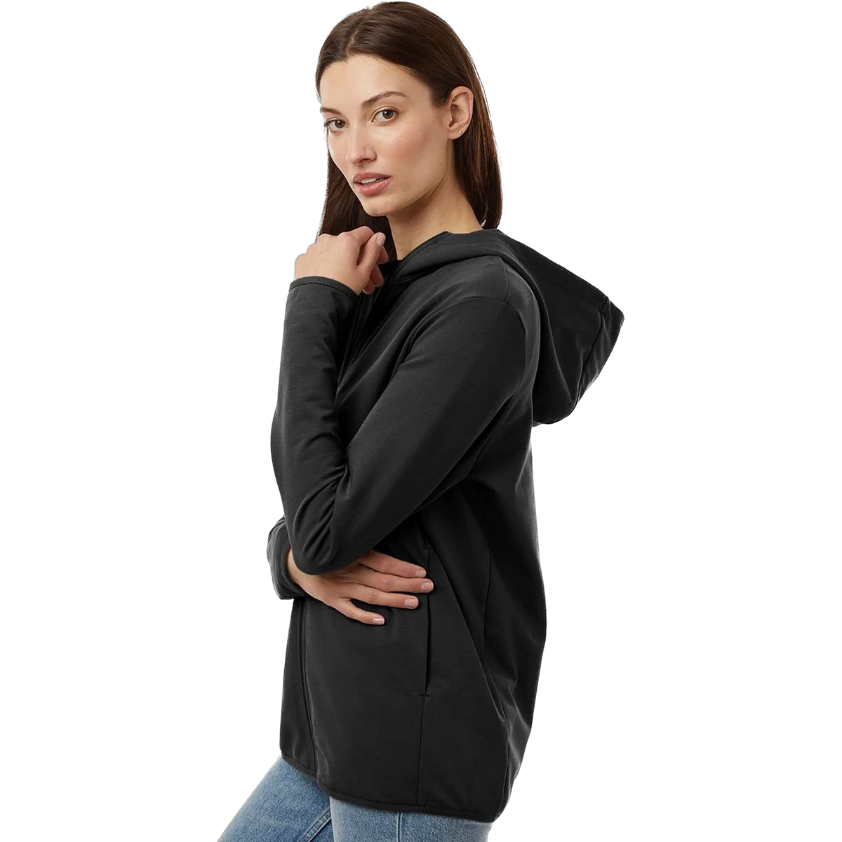 Independent Trading Co. Perform Zip Hood in Black