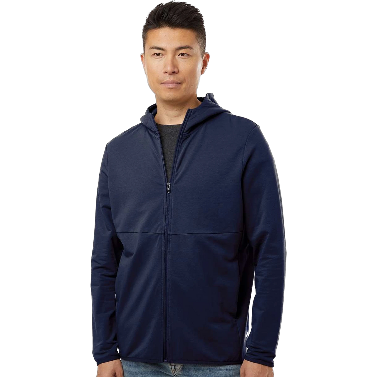 Independent Trading Co. Perform Zip Hood in Classic Navy