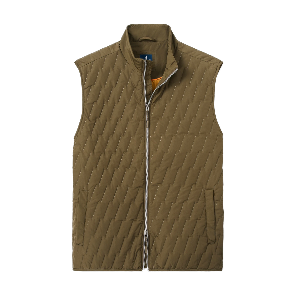 johnnie-O Belfry Quilted Puffer Vest in Mangrove