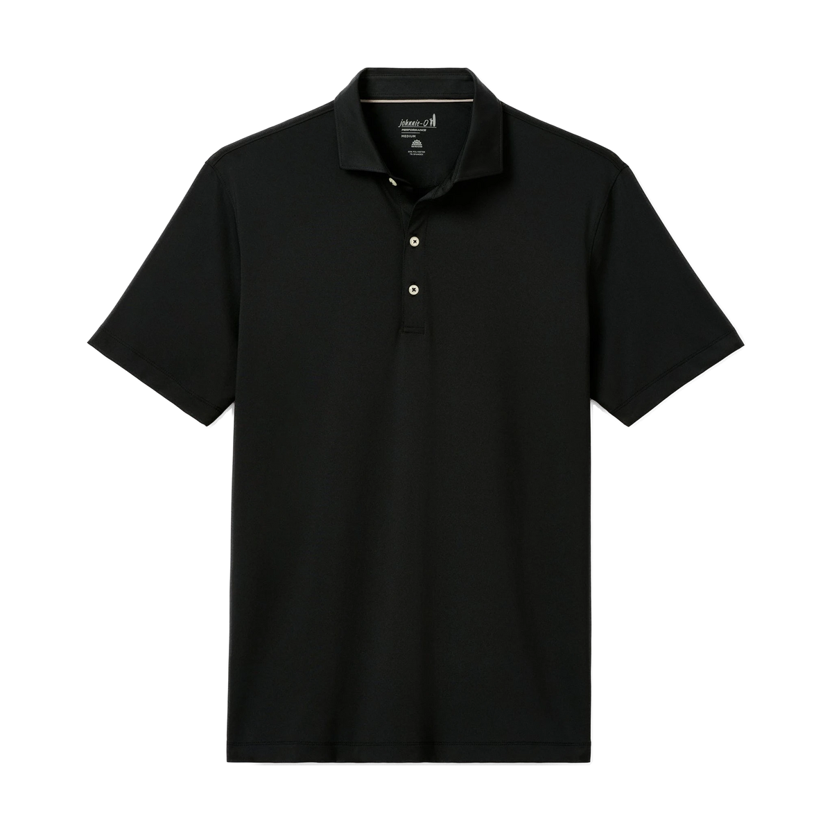 johnnie-O Birdie Performance Polo in Black