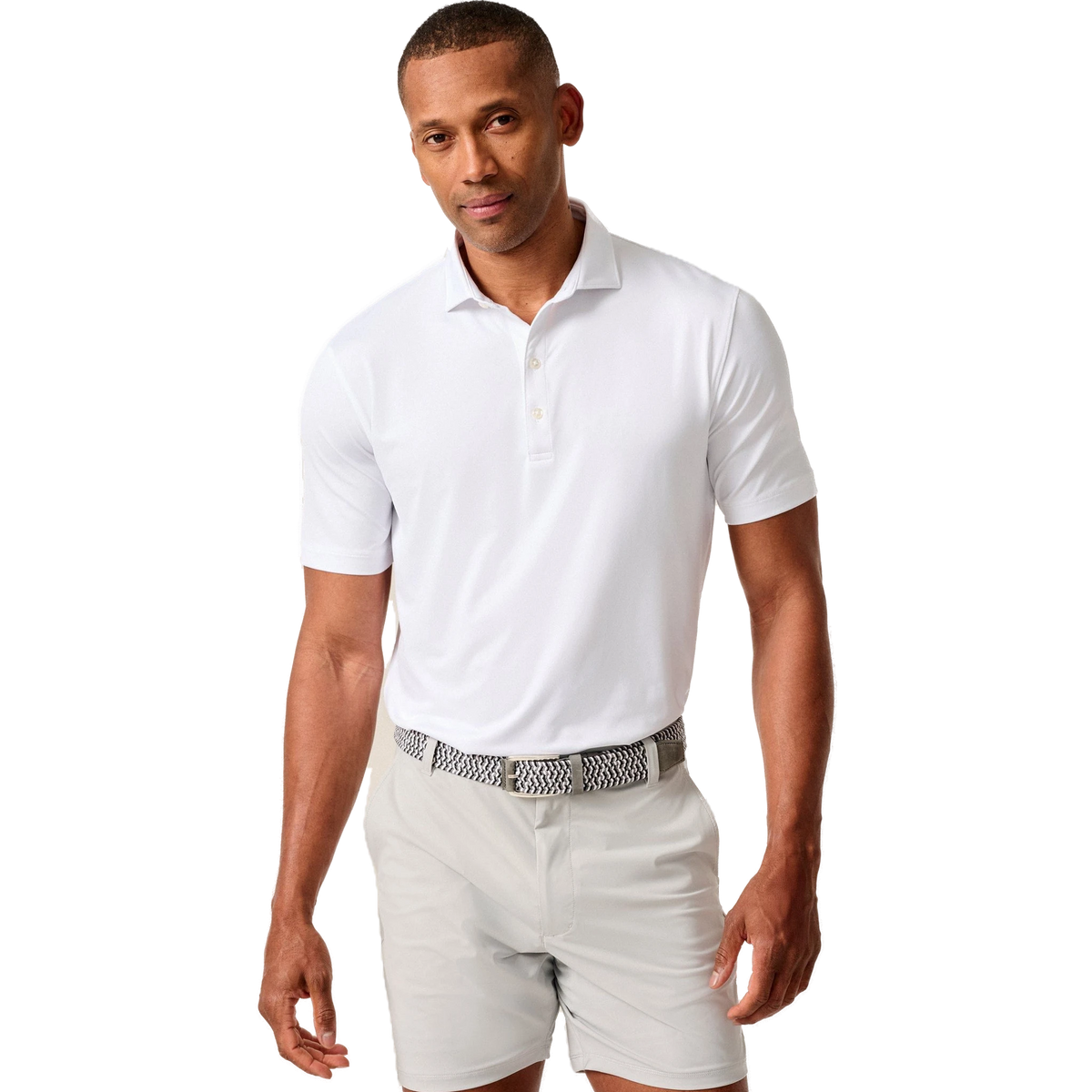 johnnie-O Birdie Performance Polo in White