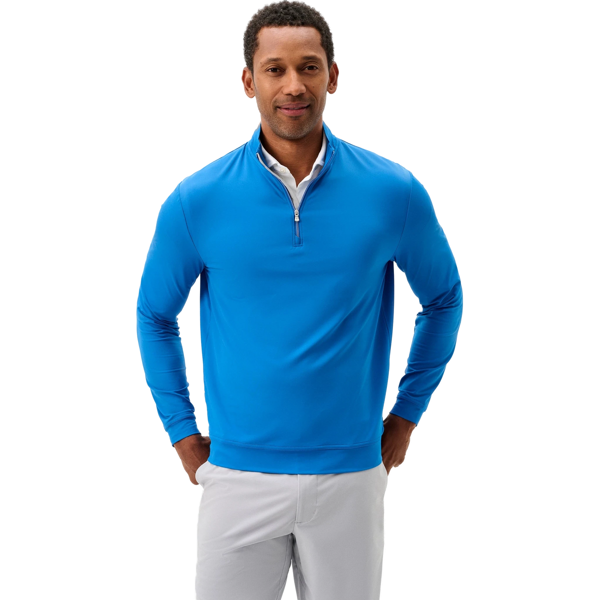 johnnie-O Motion Performance 1/4 Zip in Palisades Blue