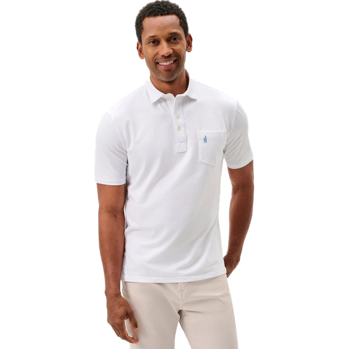 johnnie-O Original 4-Button Polo in White