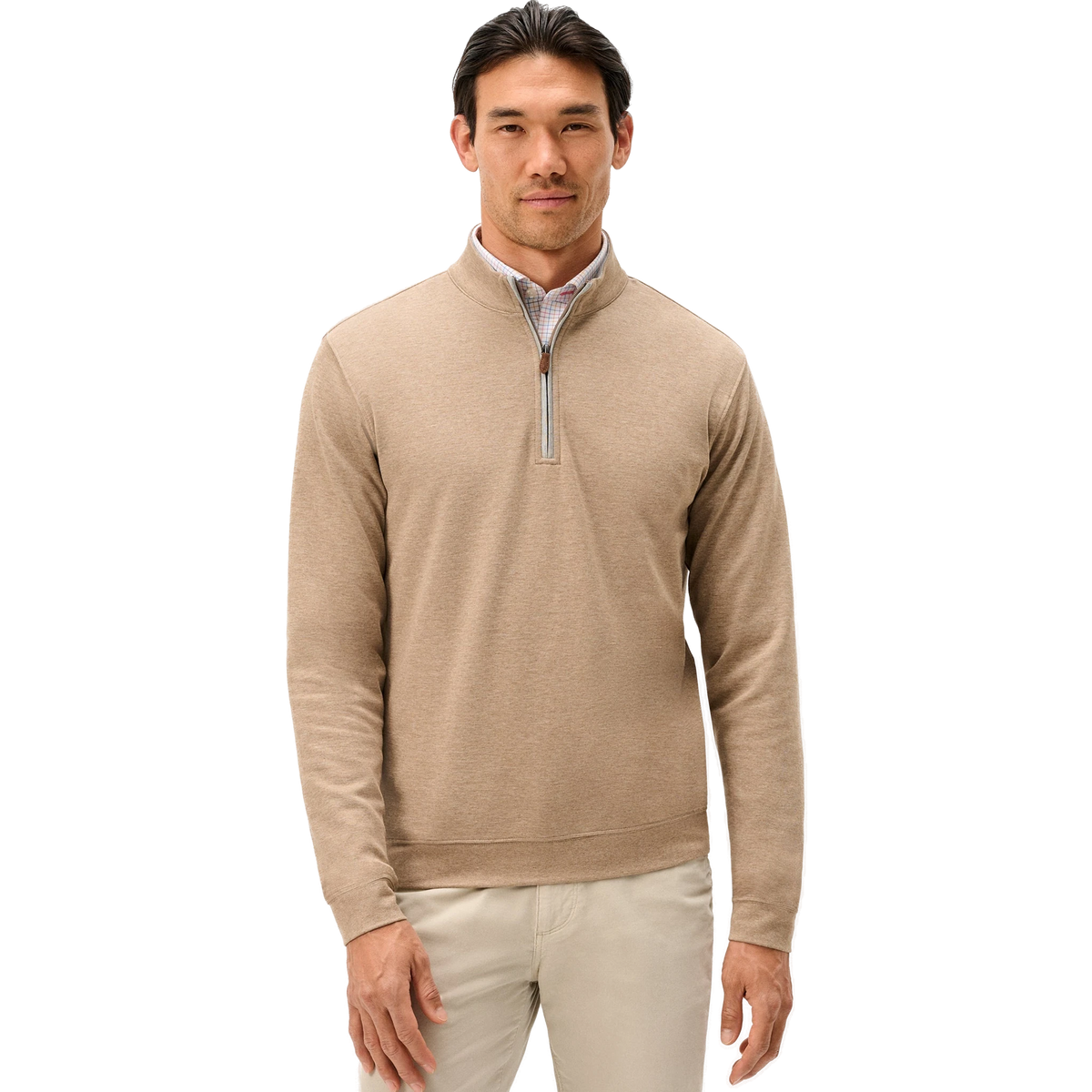 johnnie-O Sully 1/4 Zip Pullover in Cedar