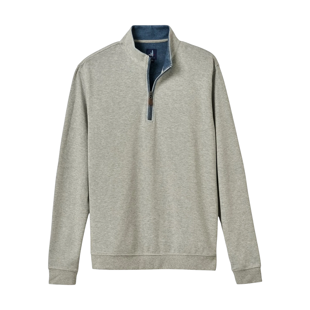 johnnie-O Sully 1/4 Zip Pullover in Light Gray