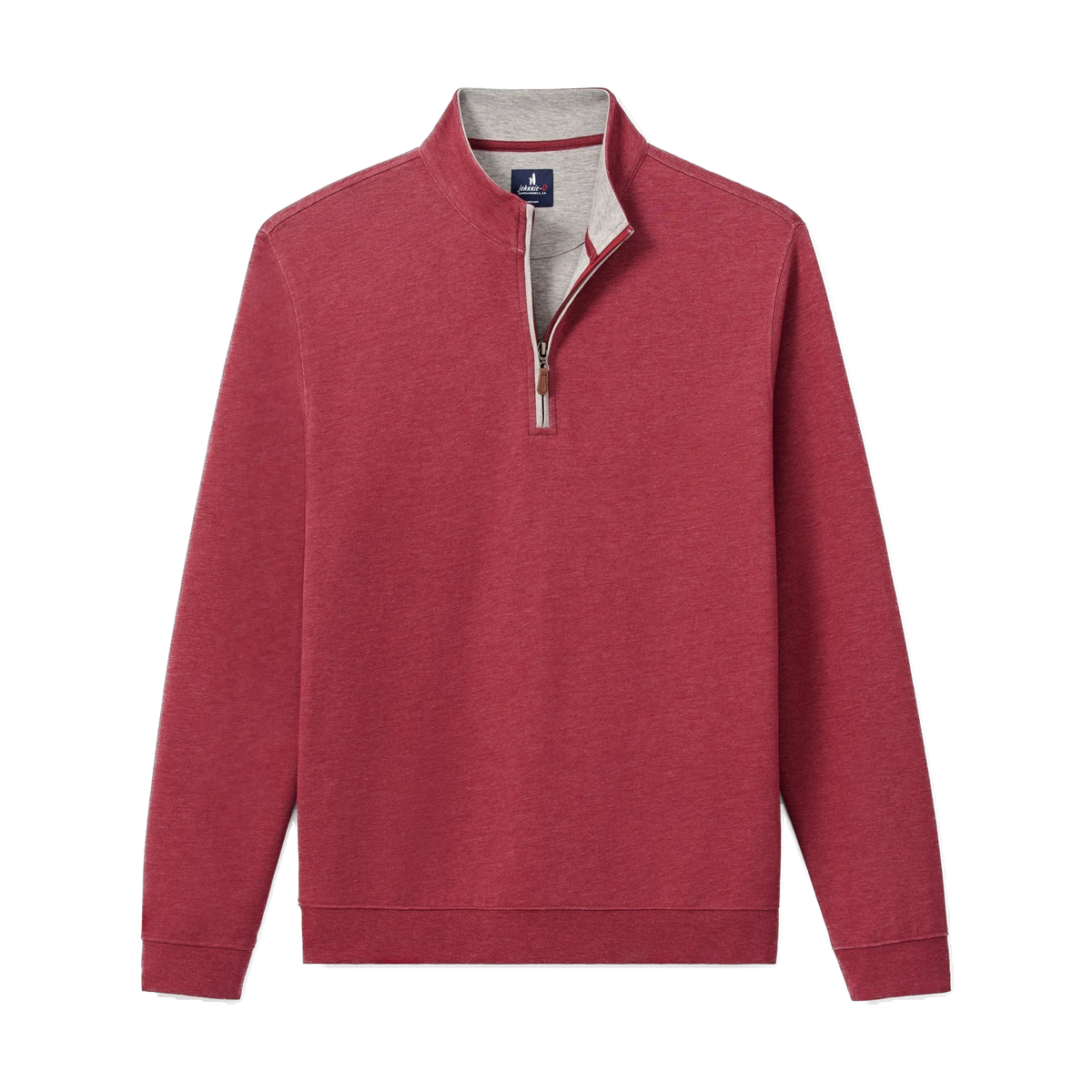 johnnie-O Sully 1/4 Zip Pullover in Port