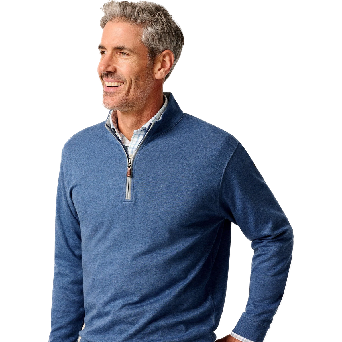 johnnie-O Sully 1/4 Zip Pullover in Sapphire