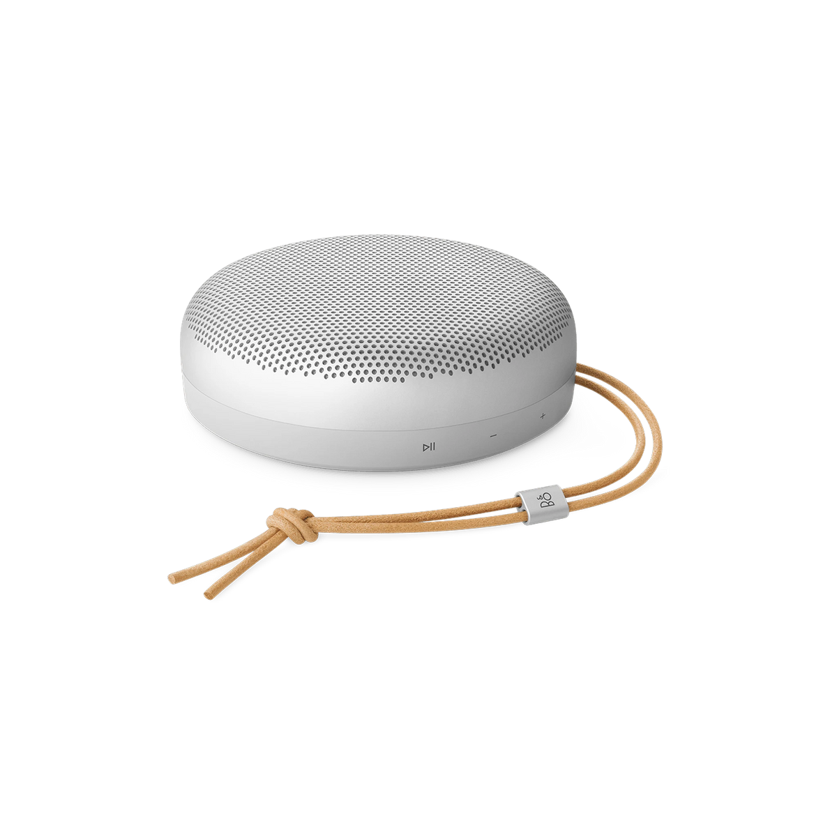 Bang & Olufsen Beosound A1 3rd Gen in Natural Aluminium — custom branded by Motive