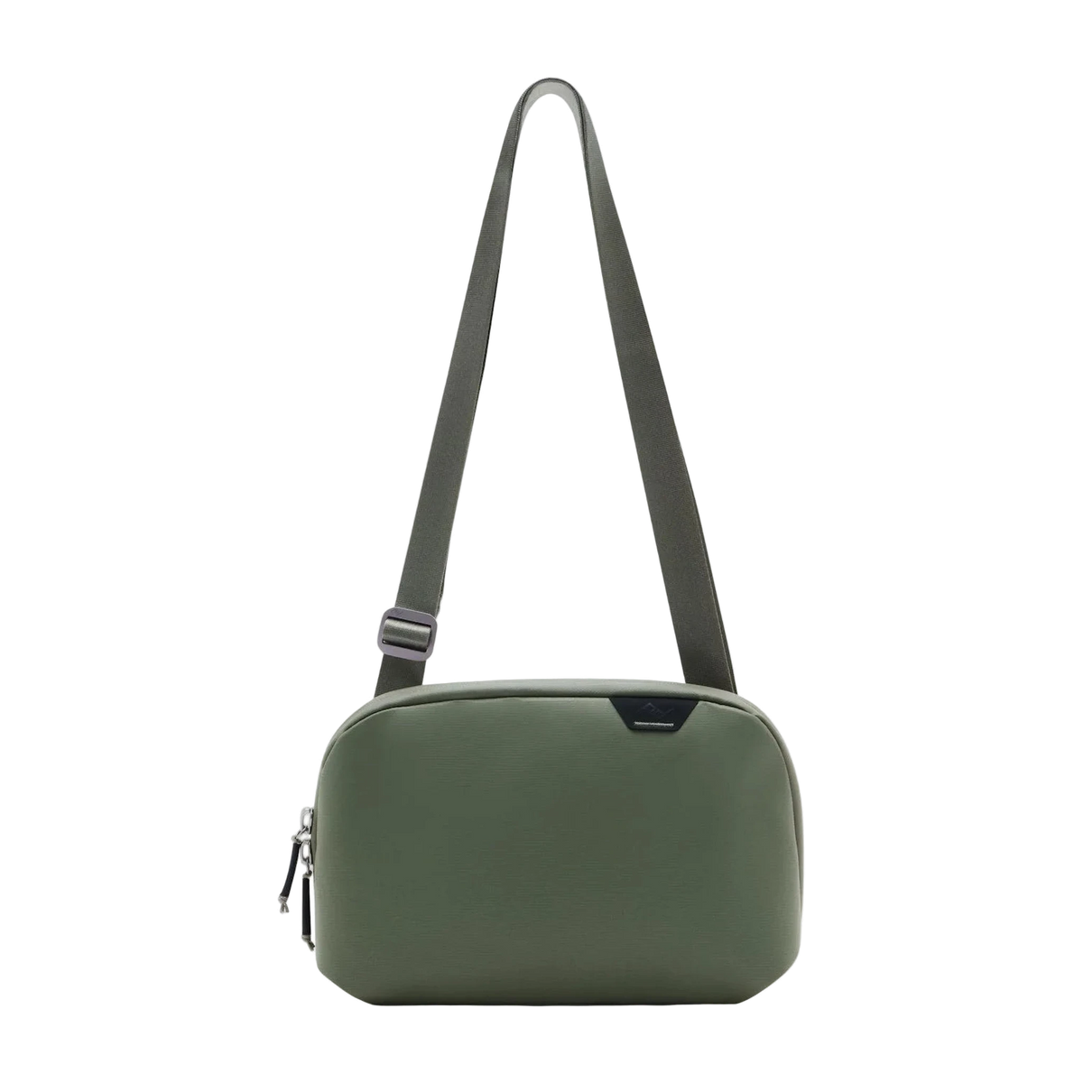 Peak Design Travel Crossbody in Sage — custom branded by Motive