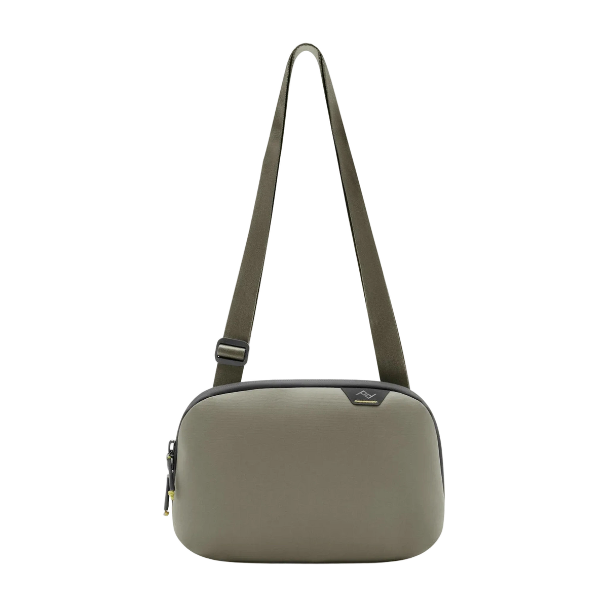 Peak Design Travel Crossbody in Stone — custom branded by Motive
