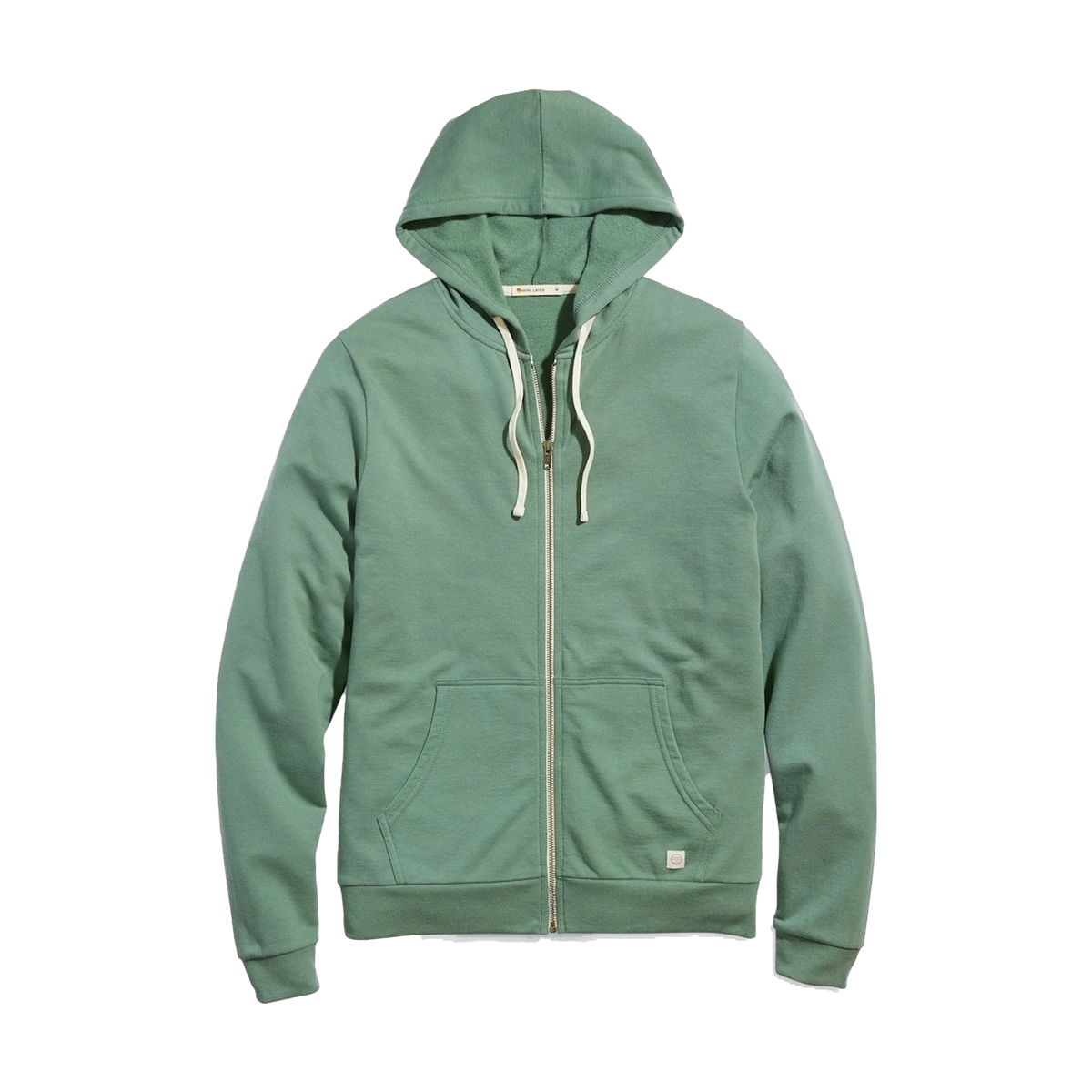 Marine Layer Afternoon Hoodie in Sage Green — custom branded by Motive