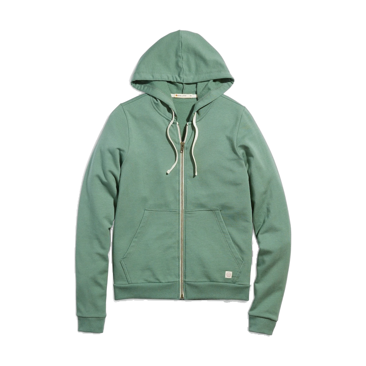 Marine Layer Women's Afternoon Hoodie in Sage Green — custom branded by Motive