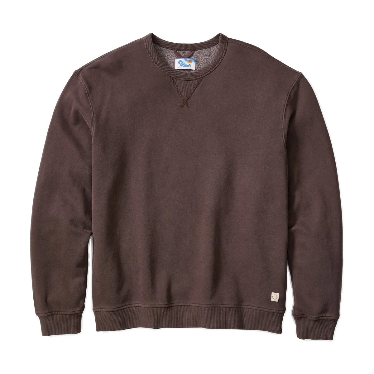 Marine Layer Cloud 9 Fleece Relaxed Crewneck in Coffee