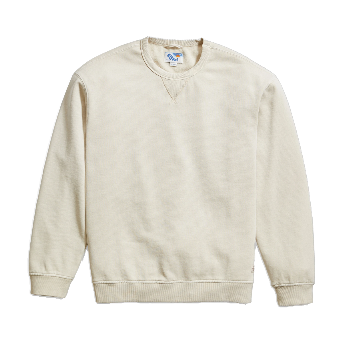 Marine Layer Cloud 9 Crewneck in Whitecap — custom branded by Motive