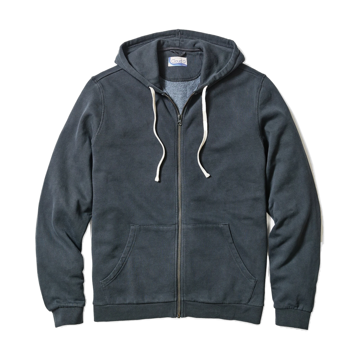 Marine Layer Cloud 9 Fleece Full Zip Hoodie in Black