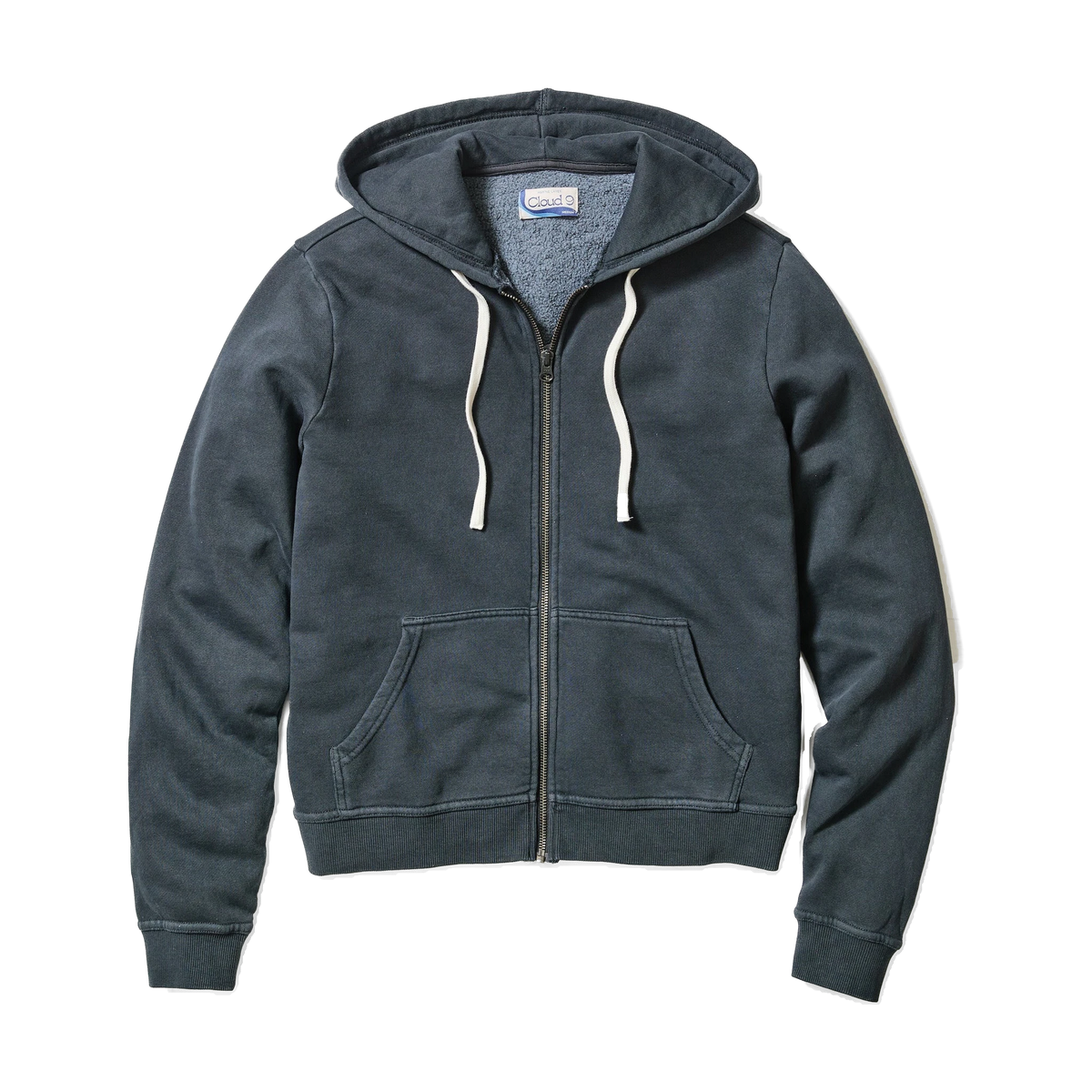 Marine Layer Women's Cloud 9 Full-Zip Hoodie in Black — custom branded by Motive