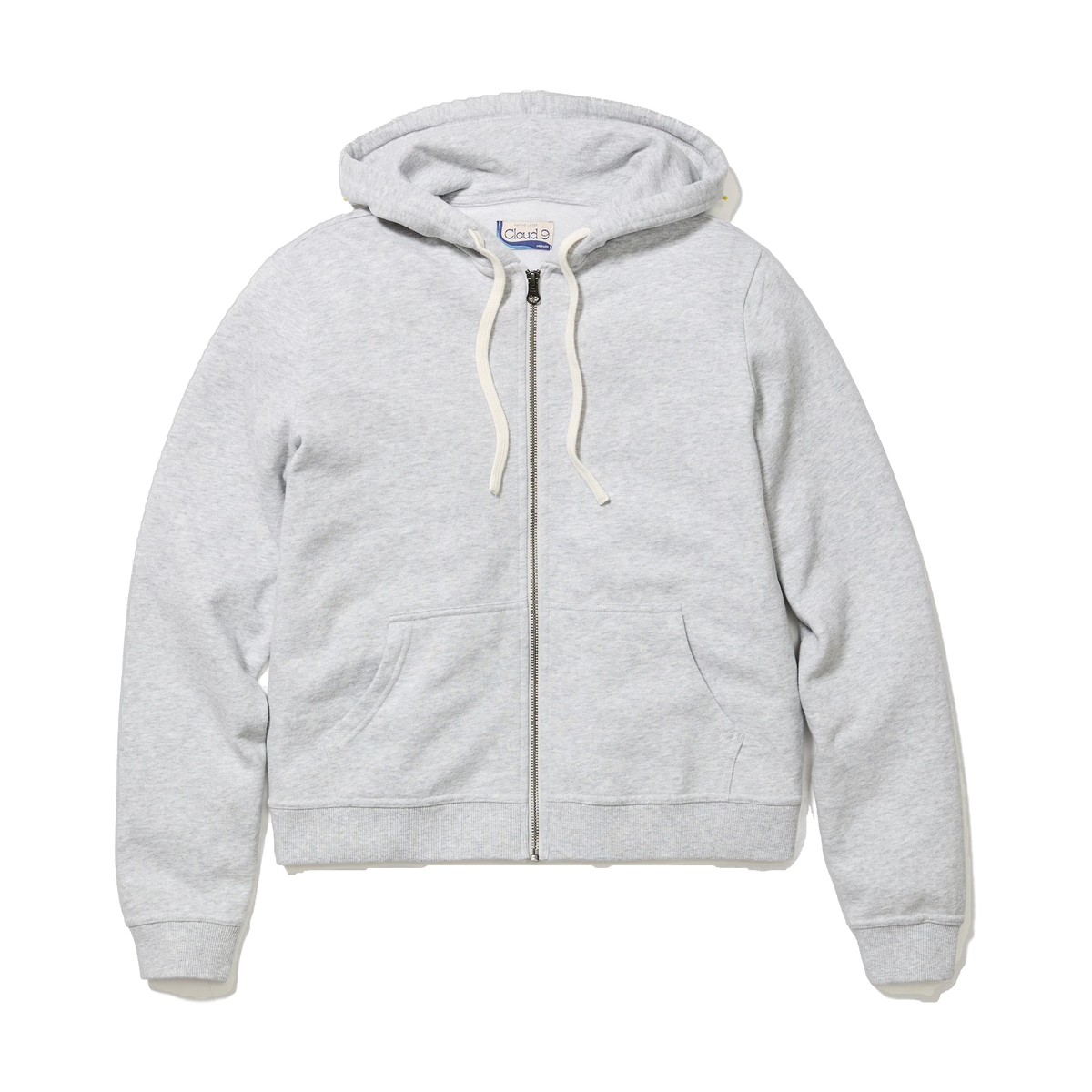 Marine Layer Women's Cloud 9 Full-Zip Hoodie in Heather Grey — custom branded by Motive