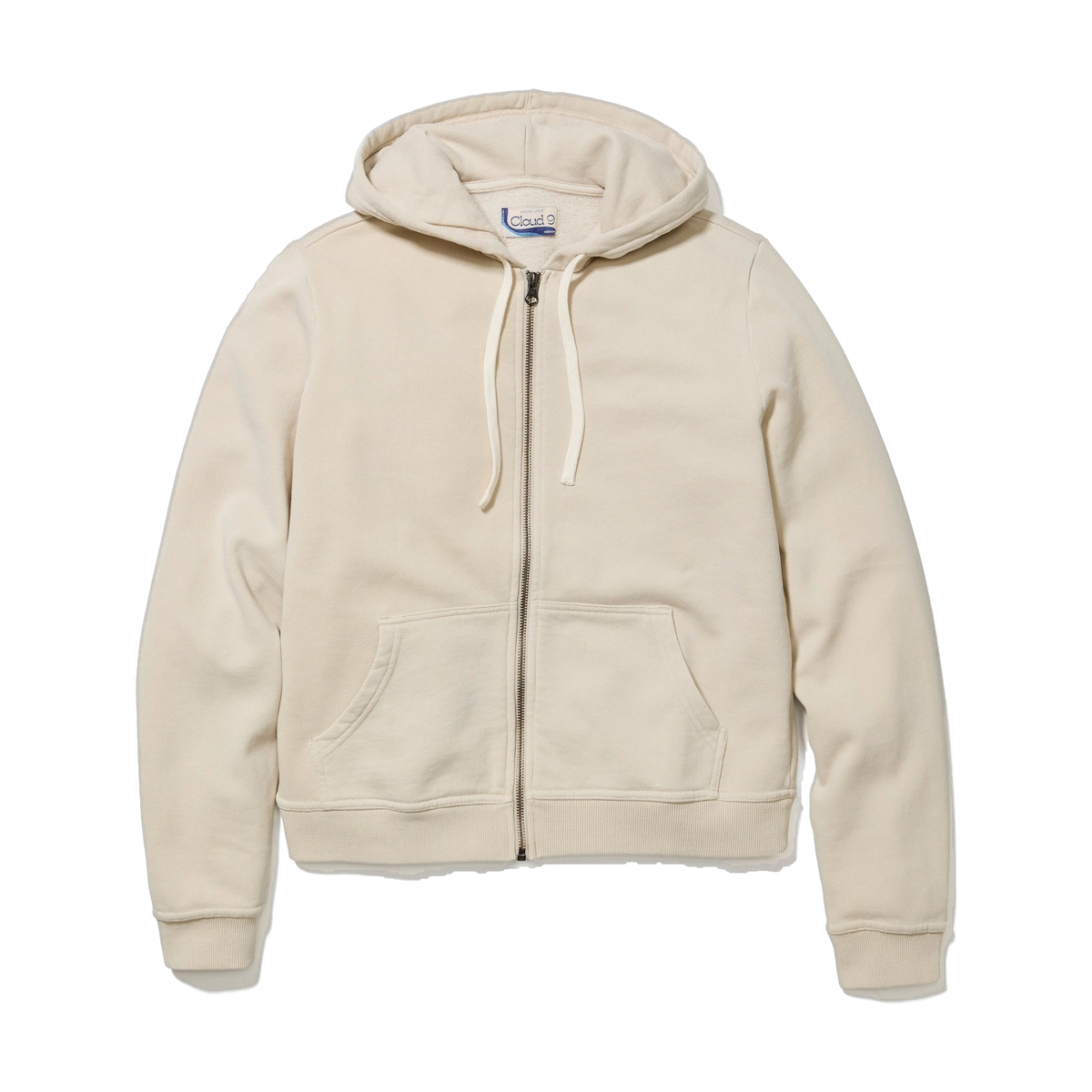 Marine Layer Women's Cloud 9 Full-Zip Hoodie in Whitecap — custom branded by Motive