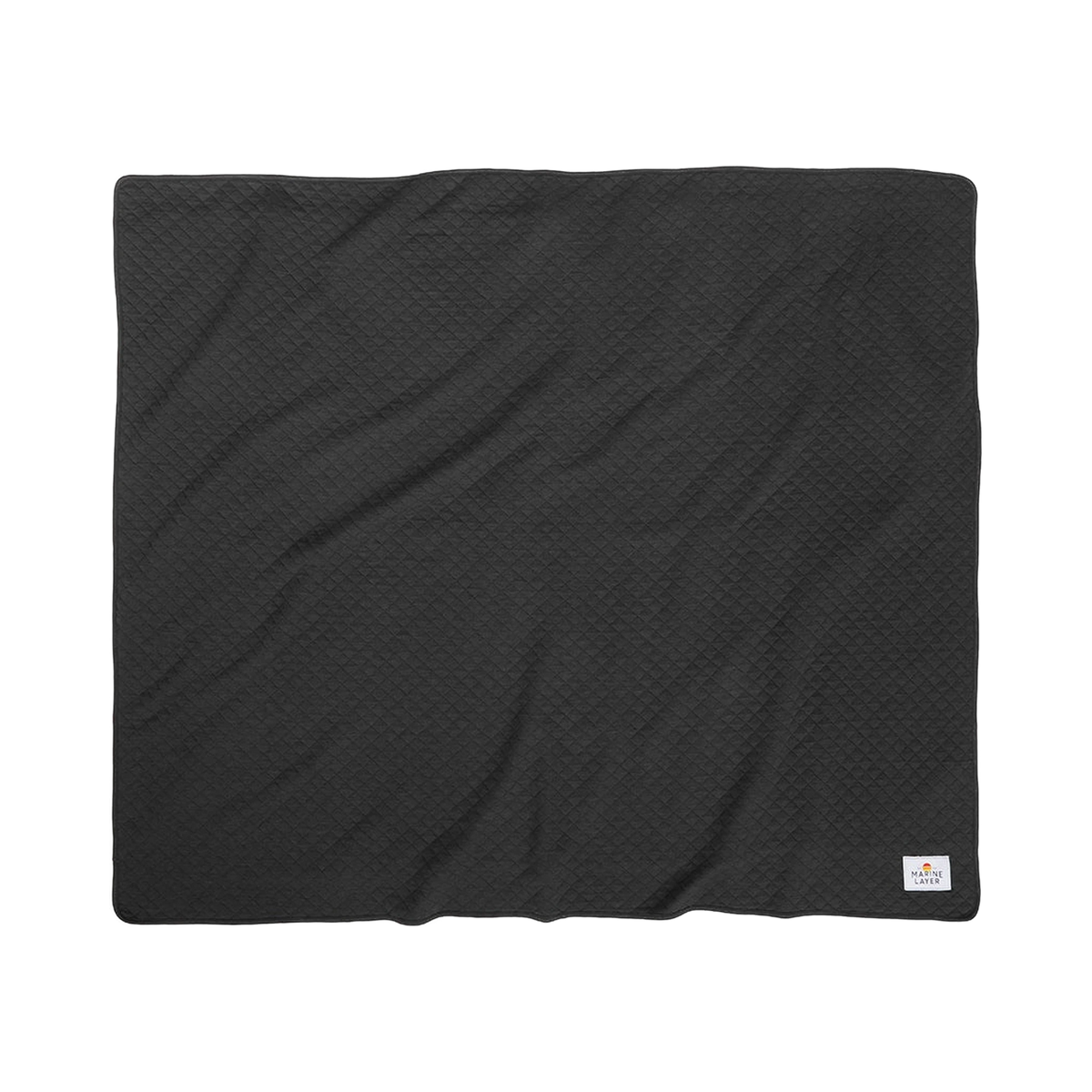 Marine Layer Corbet Blanket in Charcoal — custom branded by Motive