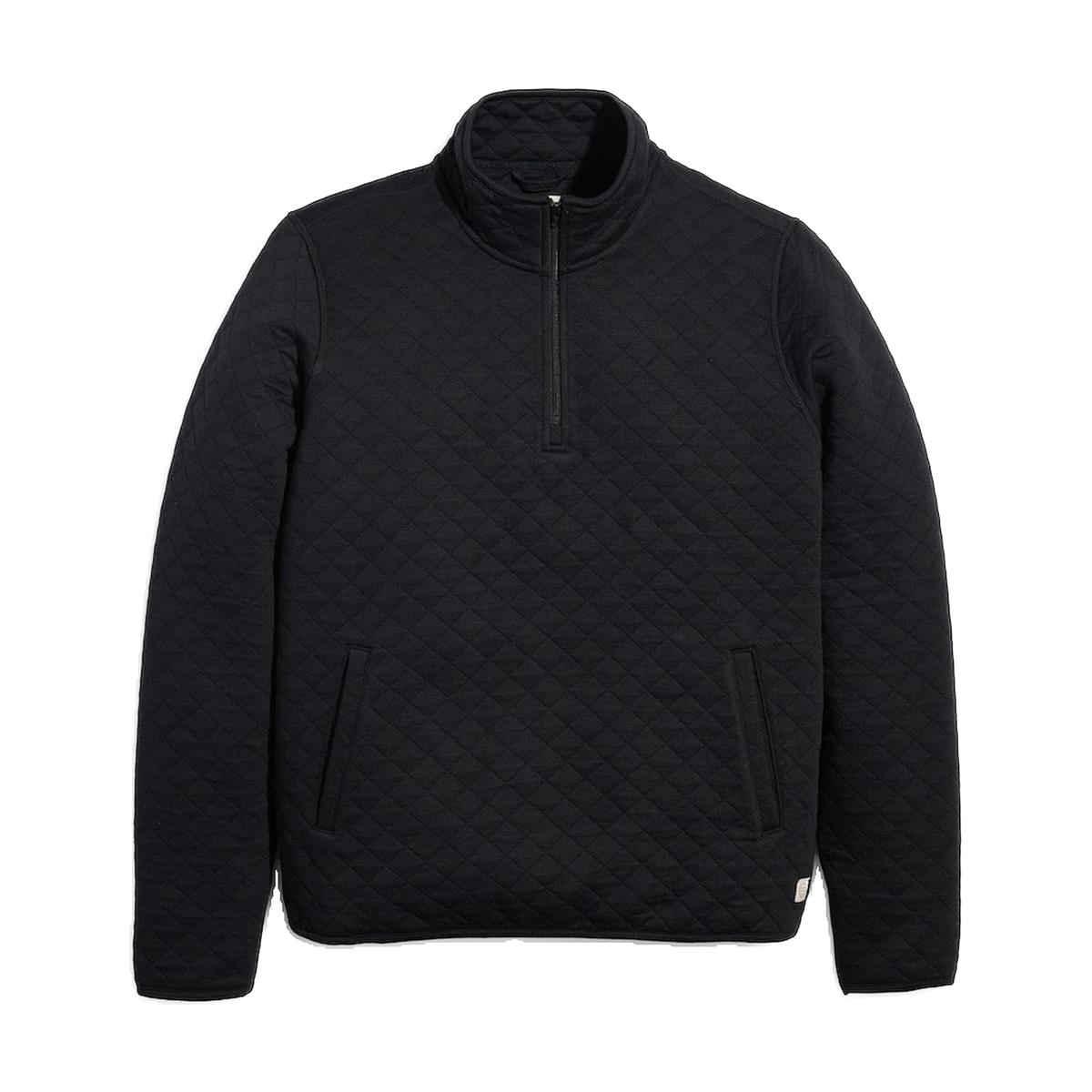 Marine Layer Corbet Quarter Zip Pullover in Black
