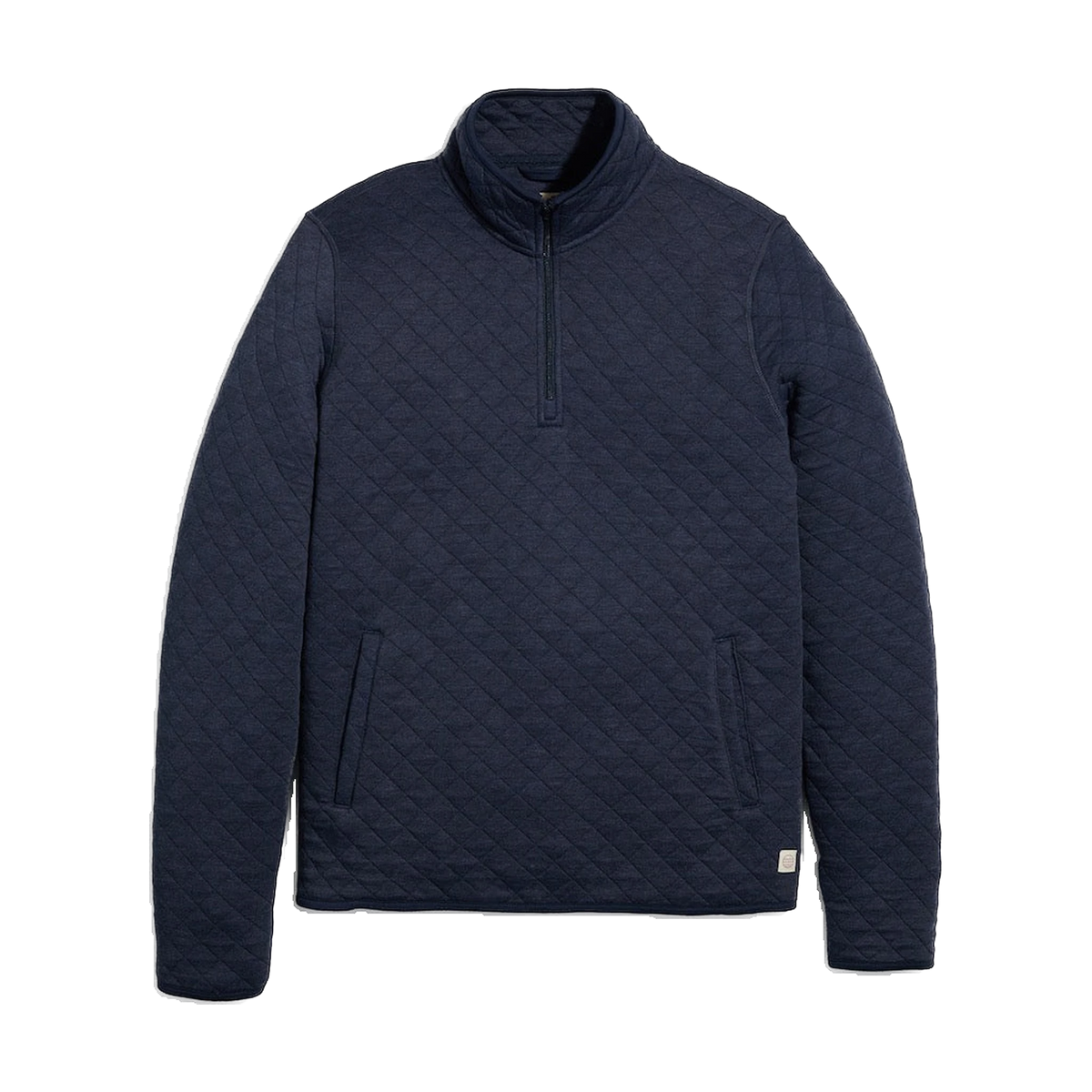 Marine Layer Corbet Quarter-Zip in Navy — custom branded by Motive