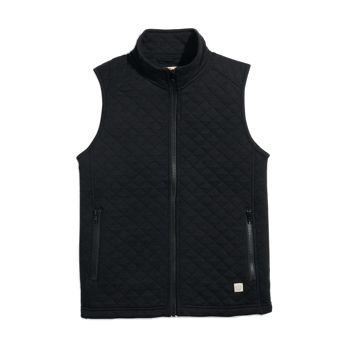 Marine Layer Women's Corbet Vest in Black — custom branded by Motive