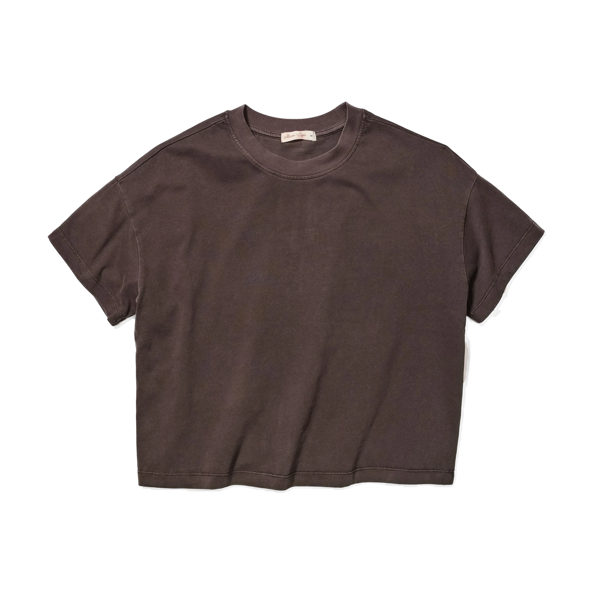 Marine Layer Women's Luxe Jersey Crew Tee in Coffee — custom branded by Motive