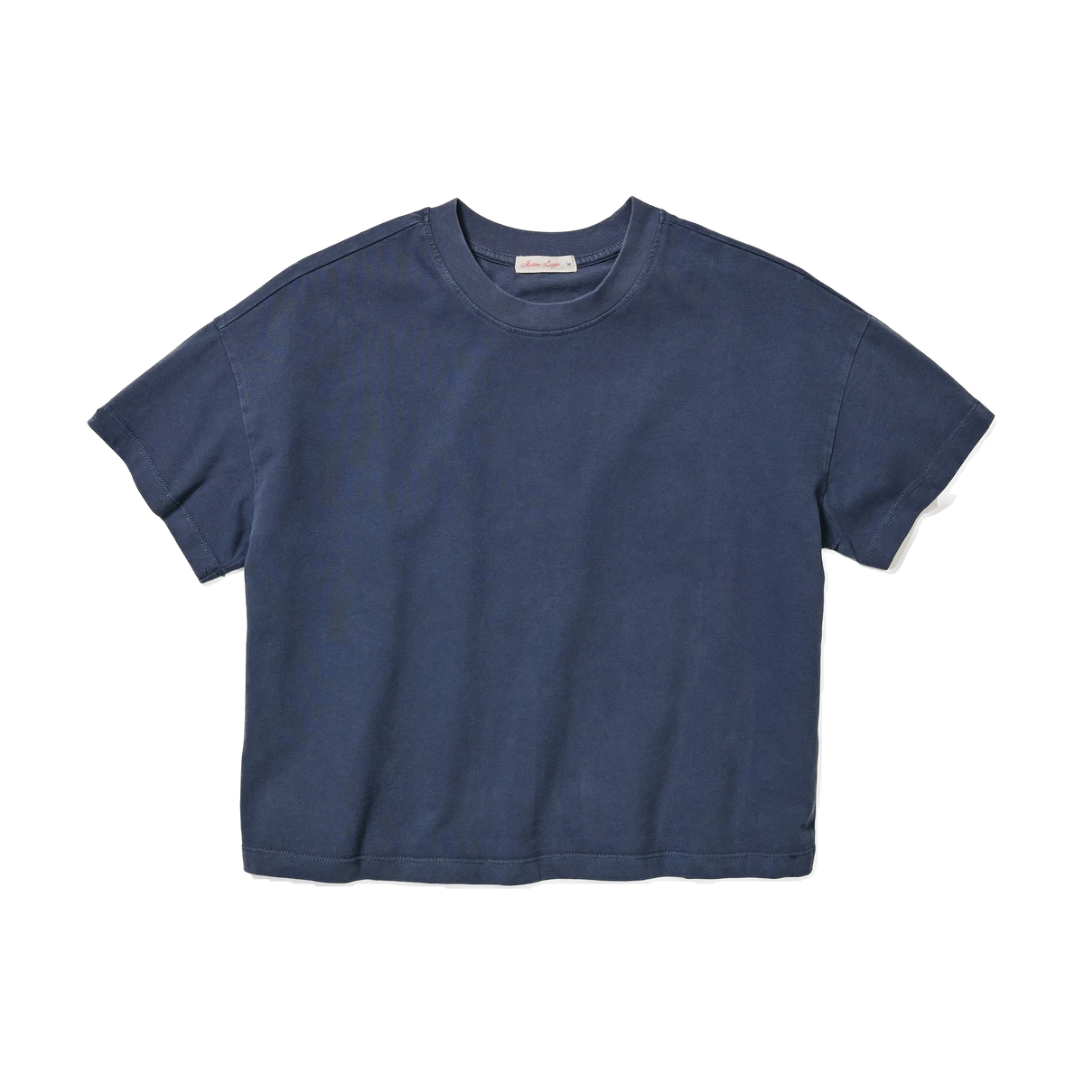 Marine Layer Women's Luxe Jersey Crew Tee in Mood Indigo — custom branded by Motive