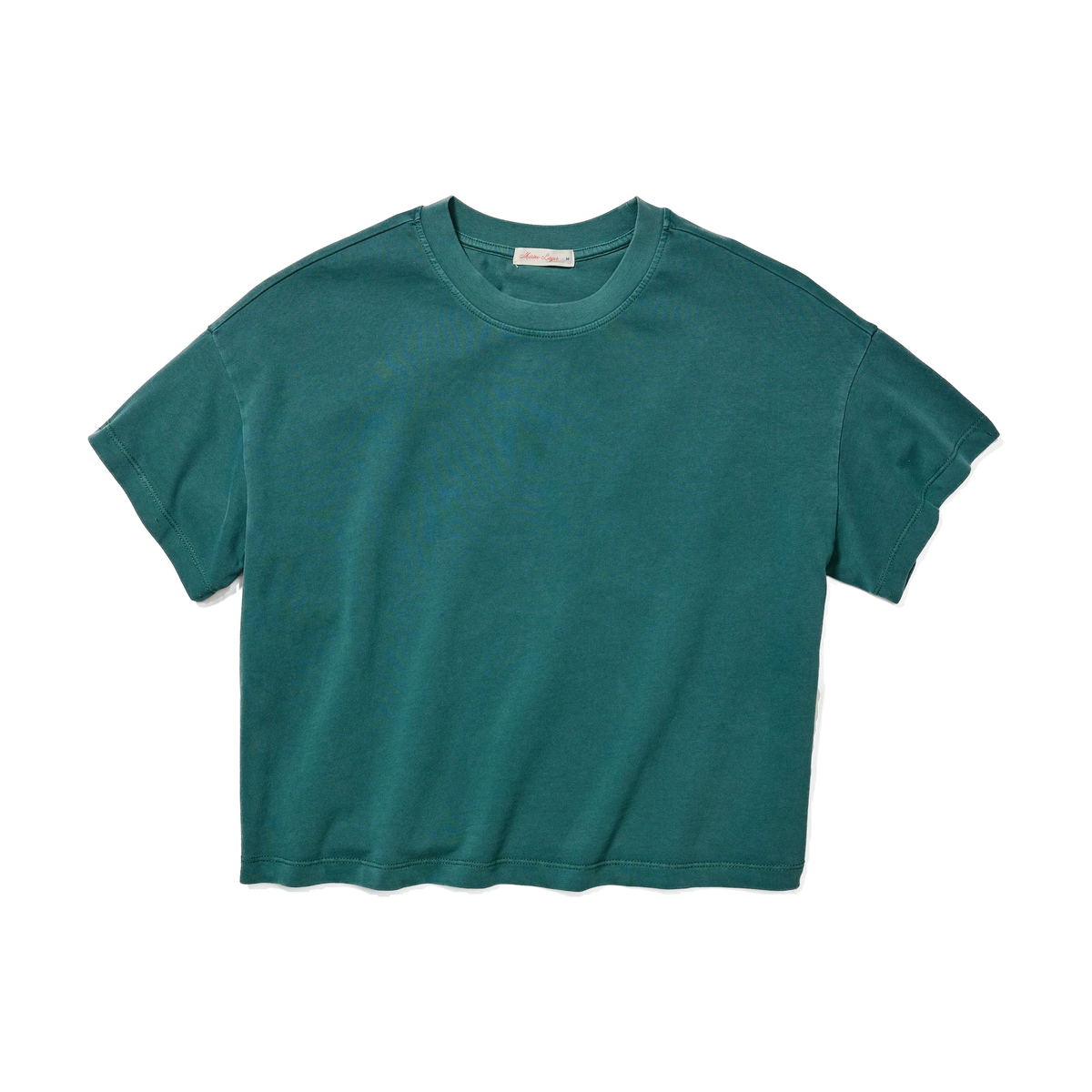 Marine Layer Women's Luxe Jersey Crew Tee in Rainforest — custom branded by Motive