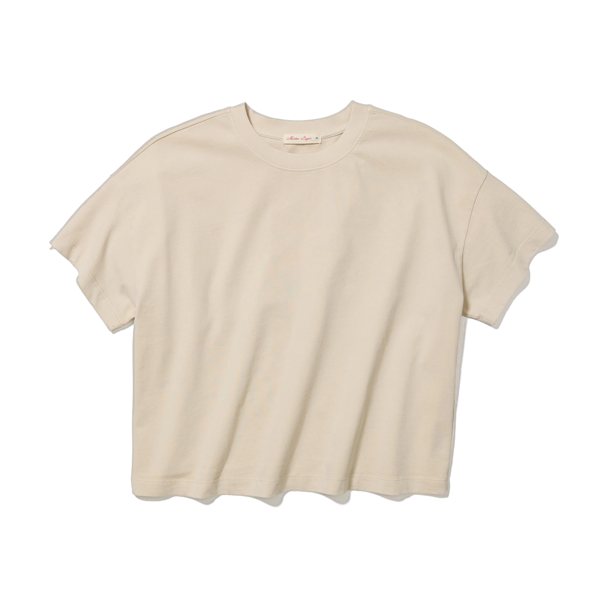 Marine Layer Women's Luxe Jersey Crew Tee in Whitecap — custom branded by Motive