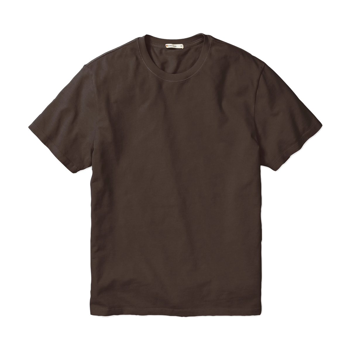 Marine Layer Luxe Jersey Relaxed Tee in Coffee — custom branded by Motive