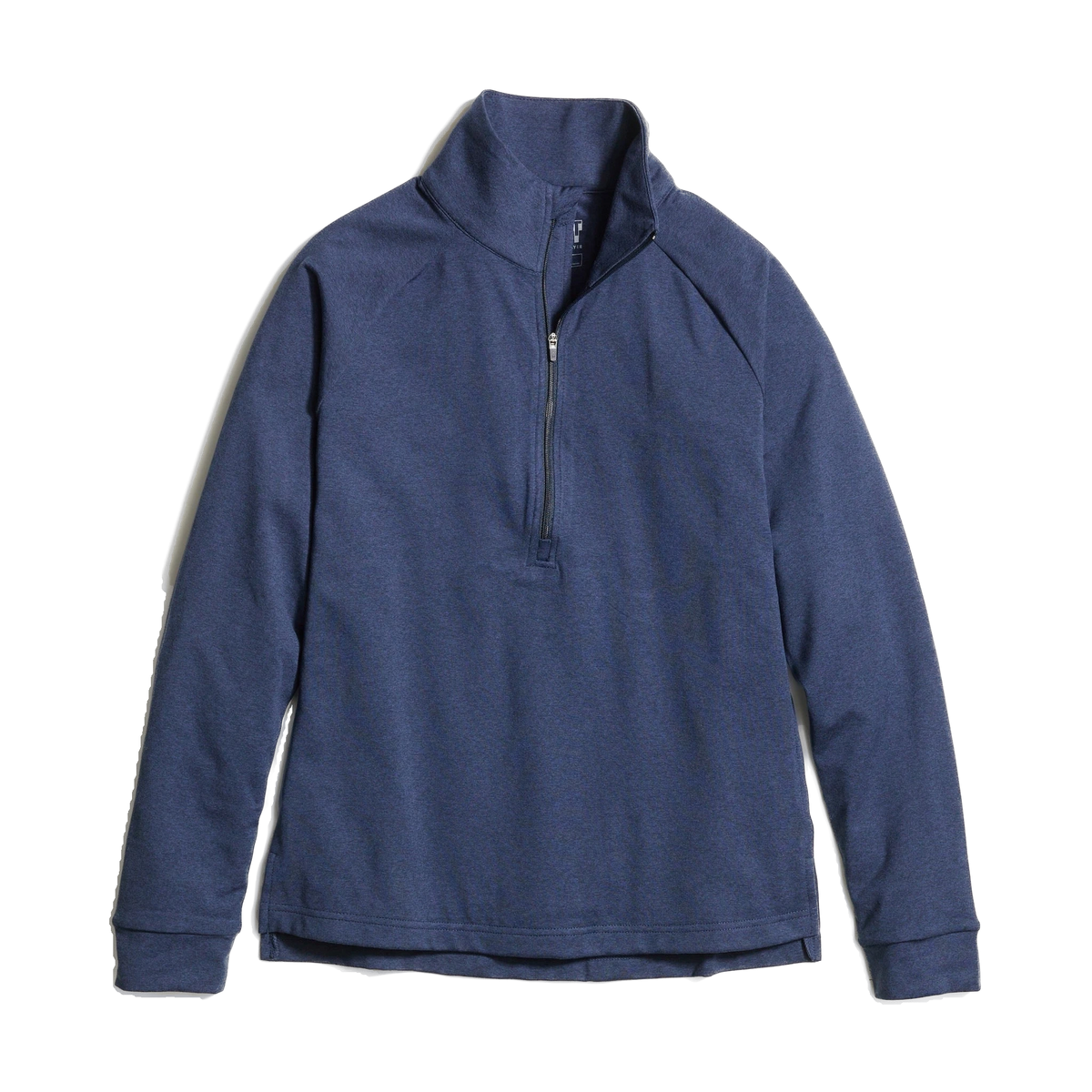 Marine Layer Women's Re-Spun Sport Quarter-Zip in Navy — custom branded by Motive