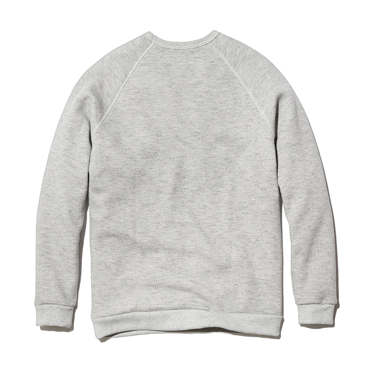 Marine Layer Sherpa Crew Pullover in Heather Grey — custom branded by Motive