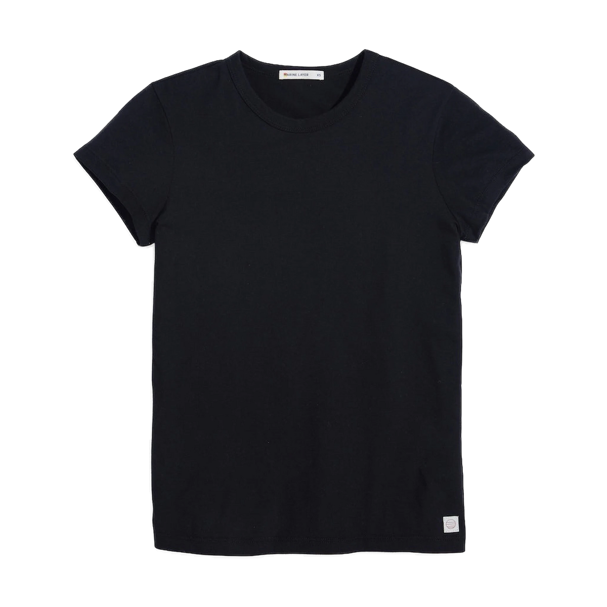 Marine Layer Women's Signature Crew Tee in Black
