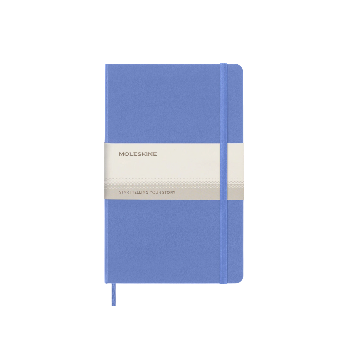 Classic Hardcover Notebook in Hydrangea Blue — custom branded by Motive
