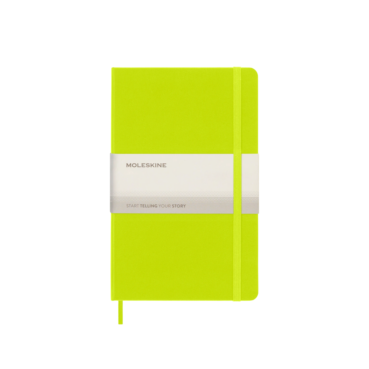Classic Hardcover Notebook in Lemon Green — custom branded by Motive