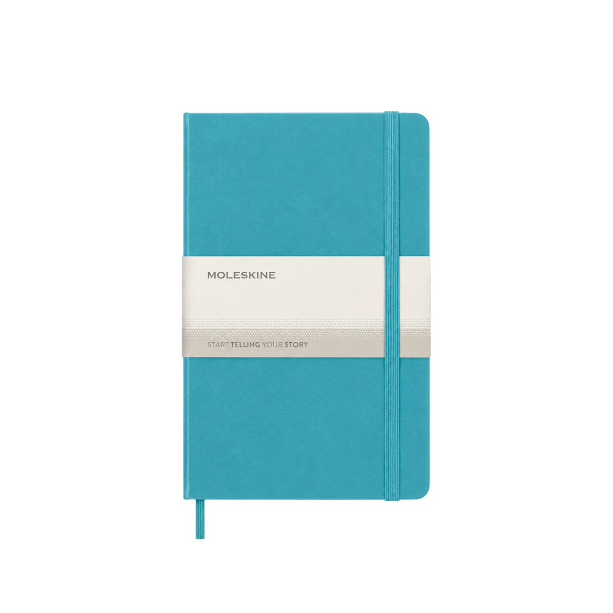 Classic Hardcover Notebook in Reef Blue — custom branded by Motive