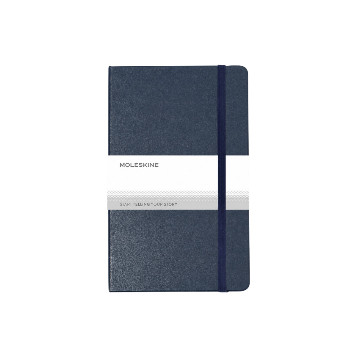 Classic Hardcover Notebook in Sapphire Blue — custom branded by Motive