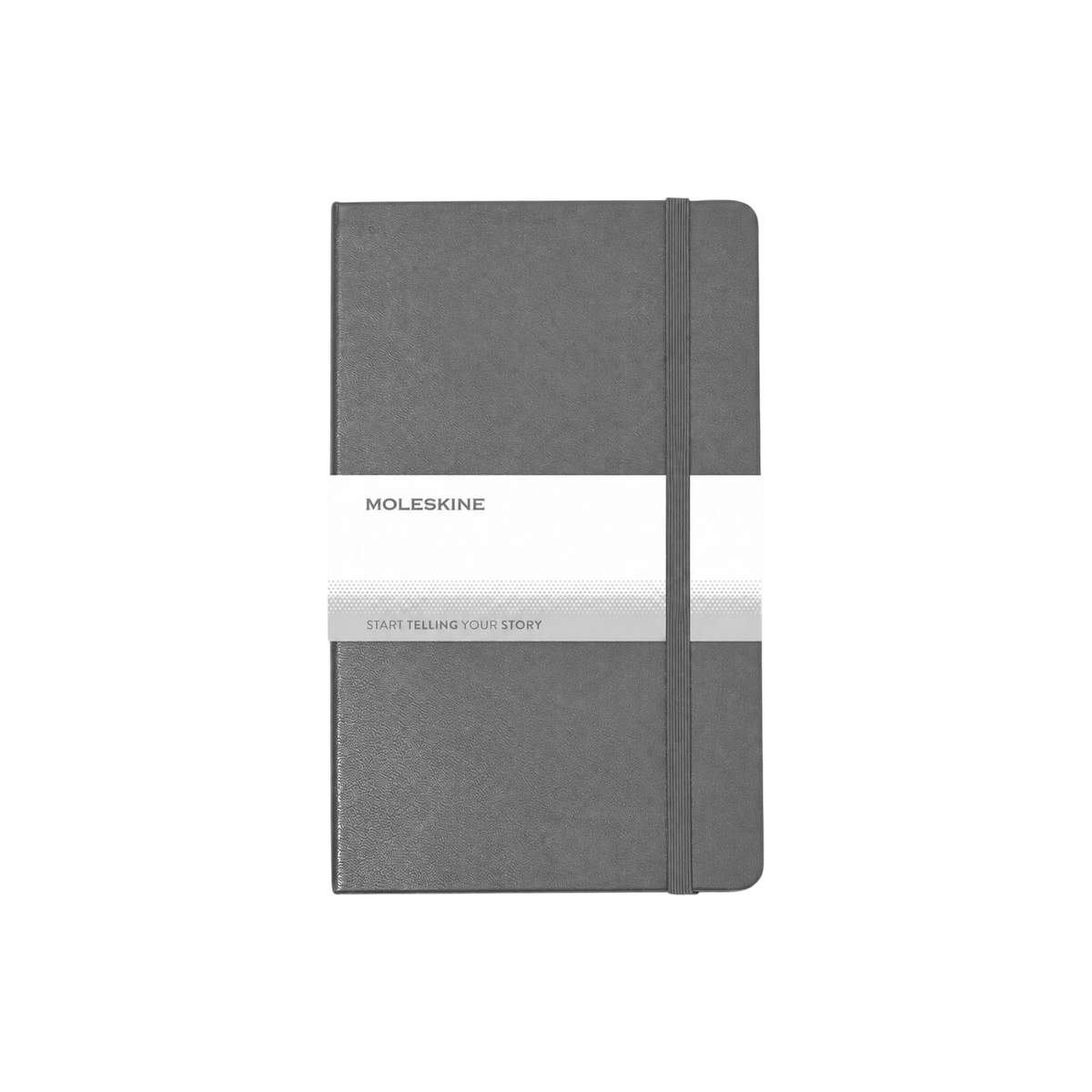 Classic Hardcover Notebook in Slate Grey — custom branded by Motive