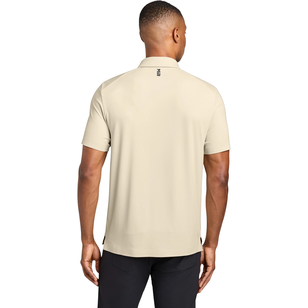 MiiR Alta Polo in Alabaster — custom branded by Motive