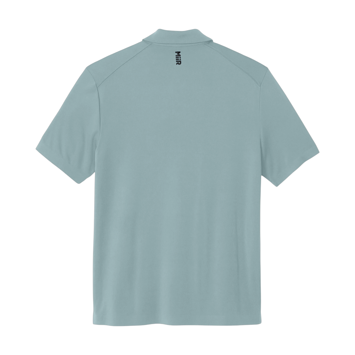 MiiR Alta Polo in Blue Fog — custom branded by Motive