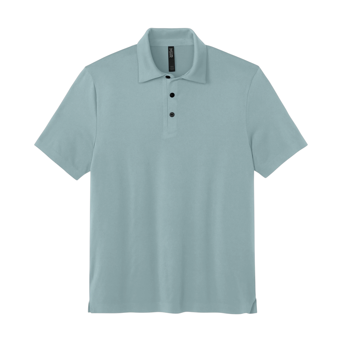 MiiR Alta Polo in Blue Fog — custom branded by Motive