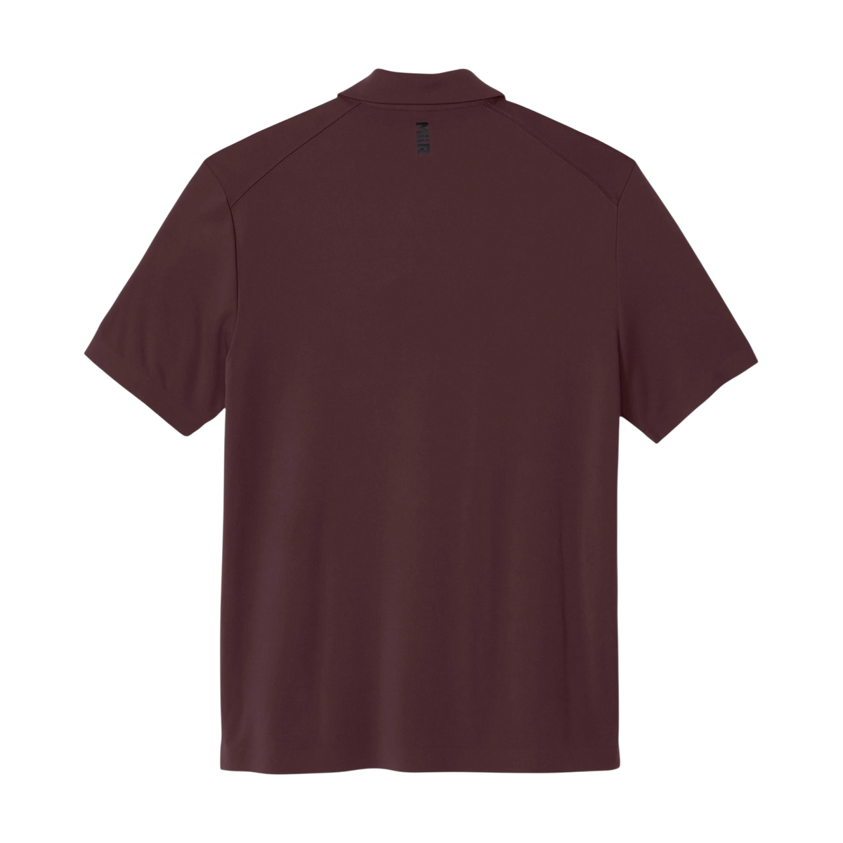 MiiR Alta Polo in Dark Fig — custom branded by Motive